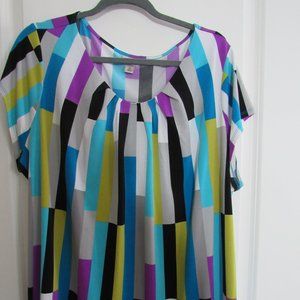 Worthington Woman Career Top Bold Print